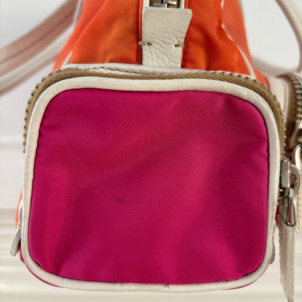 Prada Handbag - Arancio / Fuxia / White / Silver … - image 6